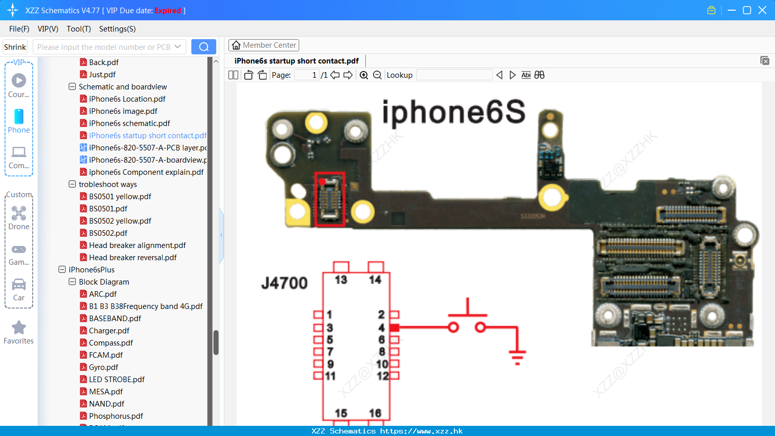IPhone6s Startup Short Contact